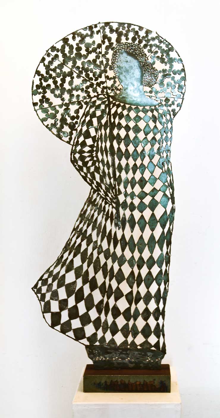 Isabel Lange, Frau mit Schirm